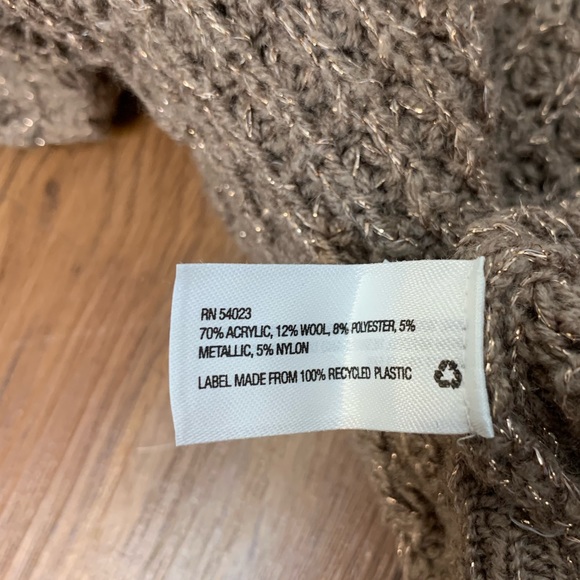 GAP Taupe Sparkly Sweater - Picture 5 of 8
